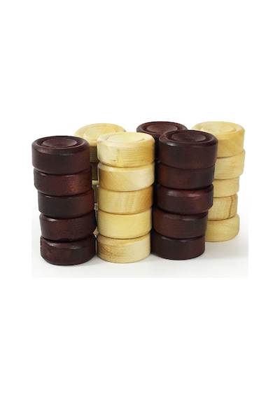 Helena Wood Art Şimşir Mini Tavla Pulu 17Mm