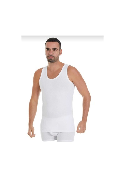 74 Beyaz Modal Askılı Atlet 6 Lı 001