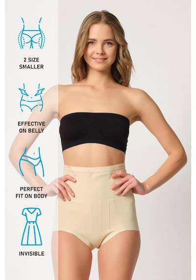 Ten Mı Emay 2931 Karın Balen Destekli Slip Lazer Korse Ten