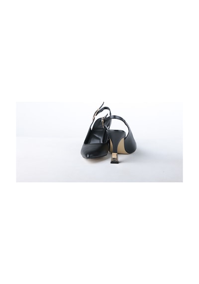 Ayakkabımood Cc 8 Cm Arka Açık Kadın Stiletto Ayakkabı Siyah