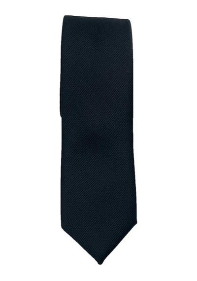 Brianze 5 Cm Siyah Diagonel Çizgili Slim Kravat