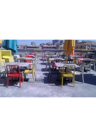 Papatya Varia 4 Adet Sandalye Açık Gri Mutfak Balkon Bahçe Kafe Cafe Restoran