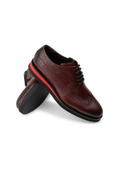 Deery Hakiki Deri Bordo Günlük Erkek Ayakkabı - 01293mbrde19 Bordo