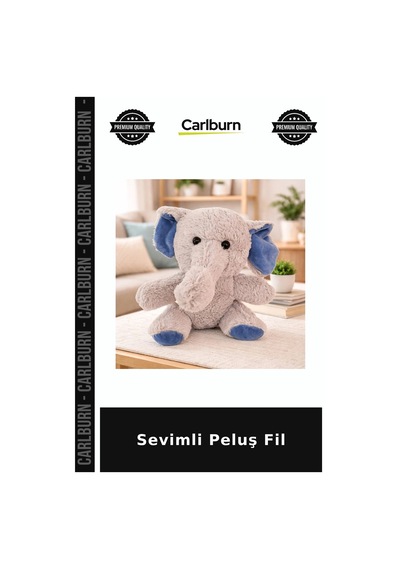 Sevimli Peluş Fil Hayvan Figürlü Şirin Obje Masa Süsü