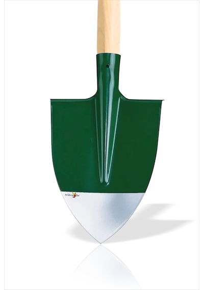 Uzun Saplı 140 Cm Çelik Sivri Uçlu Sağlam 2 Mm Kalınlığında 30 Cm Bel Küreği Bahçe Tarla Ekim Öncesi Toprak Kaldırmak İçin Eğilmez Sertleştirilmiş Sivri Uçlu Çim Depkili Bel Küreği Ve Sap