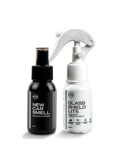 Glasshield Lite + New Car Smell-avantajlı Set-araba Bakım Seti-araç Camları Nano Yağmur Kaydırı Standart