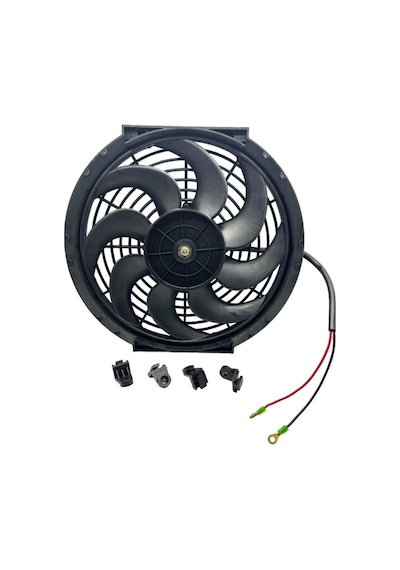 12v Fan Motoru Emici Aksiyel 11 " Helis Dış Çap 320 Mm