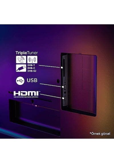 Philips 65PUS9000/62 65" 164 Ekran Smart 4K UHD Dolby Vision & Atmos The One Titan OS Ambilight QLED TV