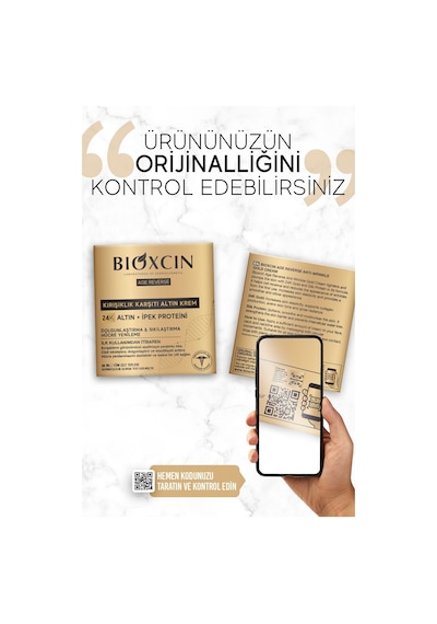 Age Reverse Kırışıklık Karşıtı Altın Krem 50 ML - 24K Altın, İpek Proteini, Hücre Yenileme