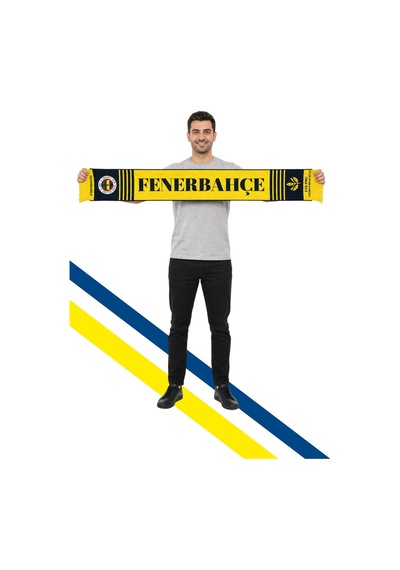 Fenerium Unısex Sarı Lacivert Fenerbahçe Dokuma Atkı