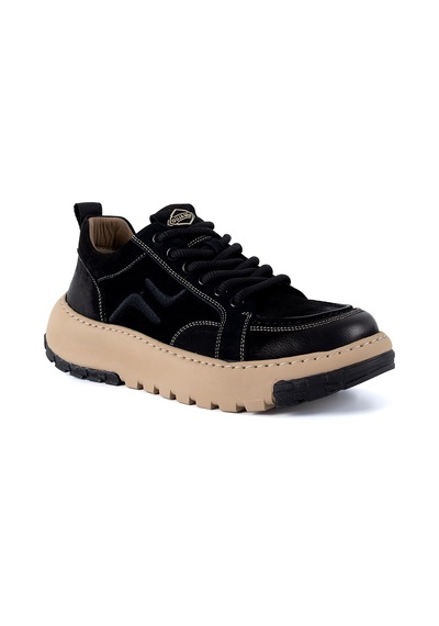 Guja 552 26ka Erkek Sneaker Günlük Ayakkabı Siyah Nubuk