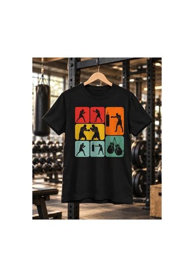 Segungear Box Erkek Regular Fit Baskılı Spor Tişört Siyah - 932142805 Siyah