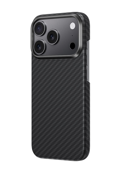 Apple Uyumlu iPhone 17 Pro Kılıf M-safe 1500d Aramid Fiber Amazingthing Titan Max Serisi Kapak Siyah Siyah