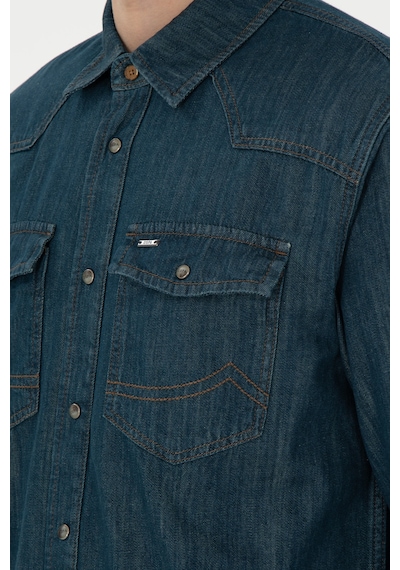 U.S. Polo Assn. Erkek Mavi Jean Gömlek 50289470-DN0030 U.S. Polo Assn. Erkek Mavi Jean Gömlek 50289470-DN0030