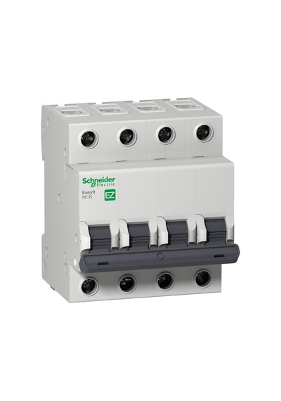 Schneider Electric Easy9 Mcb Ez9F43406 6A Sigorta (4P, 3Ka, C Eğrisi)