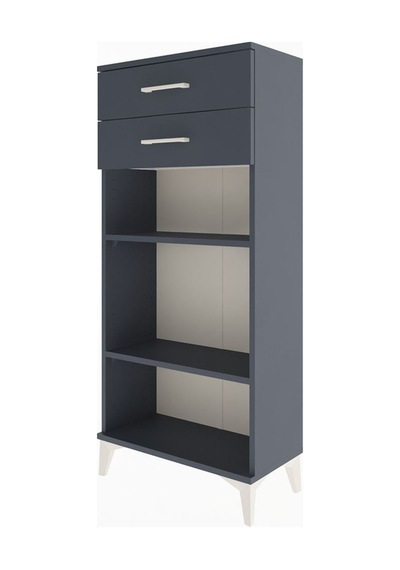 Arges Dolap 2 Raflı 2 Çekmeceli 60x30x134 Antrasit-antrasit Antrasit Arges Dolap 2 Raflı 2 Çekmeceli 60x30x134 Antrasit-antrasit Antrasit
