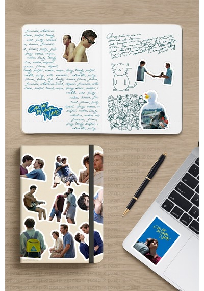 Call Me By Your Name-beni Adınla Çağır Dizi Film Telefon Laptop Bullet Journal Yapışkanlı Folyo Sticker Paketi 20 Adet Çok Renkli