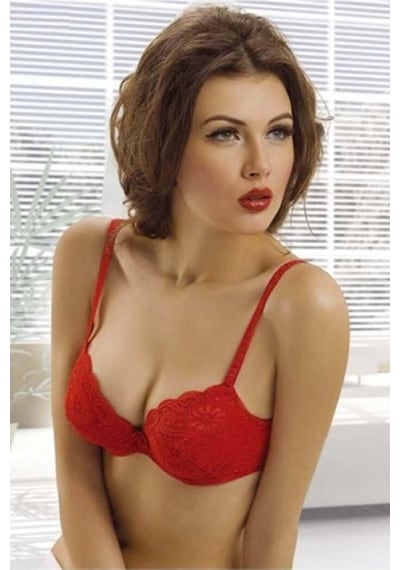 Bella Donna 1070 Dantelli Yarım Destekli Push-Up Sütyen