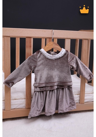 Babyhola Kız Bebek Çocuk Kadife Elbise Şık Bayramlık Nostaljik Retro Koleksiyon 13542 Kahverengi Babyhola Kız Bebek Çocuk Kadife Elbise Şık Bayramlık Nostaljik Retro Koleksiyon 13542 Kahverengi