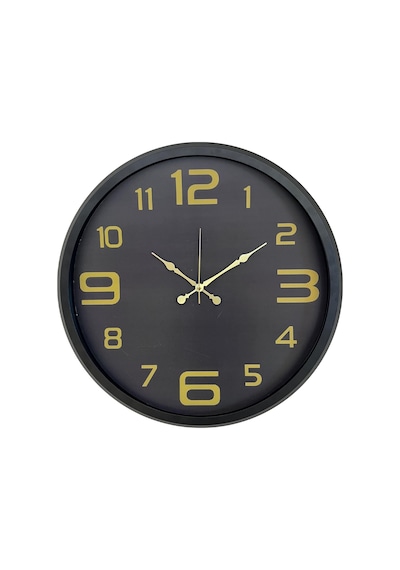 Siyah Gold Rakamlı 52 X 52 Cm Duvar Saati