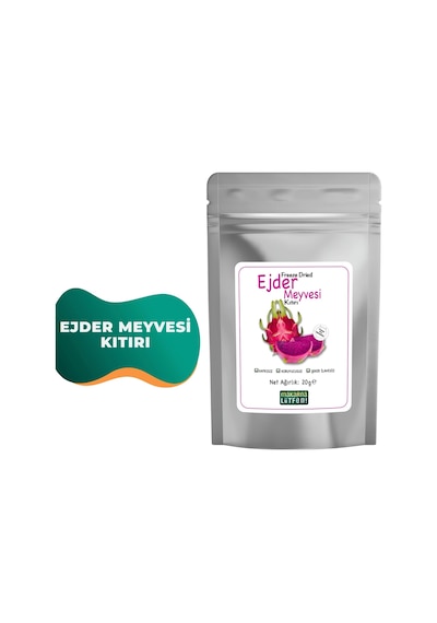 Ejder Kuru Meyve Cipsi Dondurularak Kurutulmuş Freeze Dried 20 G