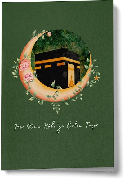Her Dua Kabe'ye Özlem Taşır Mini Defter Çok Renkli