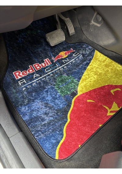 Lüx Oto Halı Paspas Desenli Yıkanabilir Unıversal Her Araca Uyumlu Redbulll