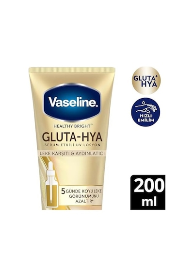 Gluta Hya Serum Etkili Uv Losyon Leke Karşıtı Ve Aydınlarıcı 200 Ml
