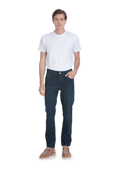 Hatemoğlu Lacivert Regular Fit 5 Cep Pamuklu Kot Pantolon 37461 Lacivert