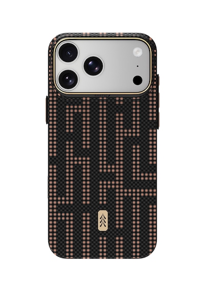 Apple iPhone 18 Pro Uyumlu Kılıf M-safe Şarj Özellikli Raptic Aramid Skin Serisi Karbon Kapak Siyah