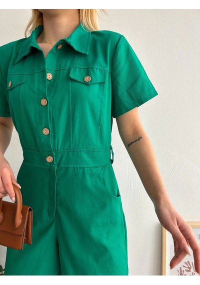 Gabardin Tulum S24761 Yeşil