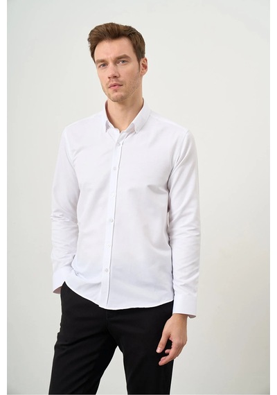 Morven Slim Fit Düğmeli Yaka Oxford Kolay Ütülenebilir Pamuklu Hediye Kutulu Uzun Kollu Gömlek 99ms004002600 Beyaz Morven Slim Fit Düğmeli Yaka Oxford Kolay Ütülenebilir Pamuklu Hediye Kutulu Uzun Kollu Gömlek 99ms004002600 Beyaz
