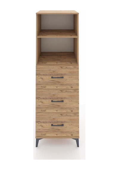 Kronos Dolap 2 Raflı 3 Çekmeceli 60x59x182 Çam-çam Atlas Çam