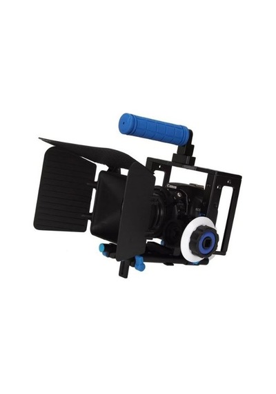 Dslr için Camera Cage + Follow Focus + Matte Box