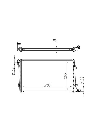 Orıs Bau062026 Motor Radyatoru 1k0121251ak
