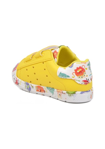 United Colors of Benetton Sarı Cırtlı Hafif Bebek Spor Ayakkabı Bn-30965 B
