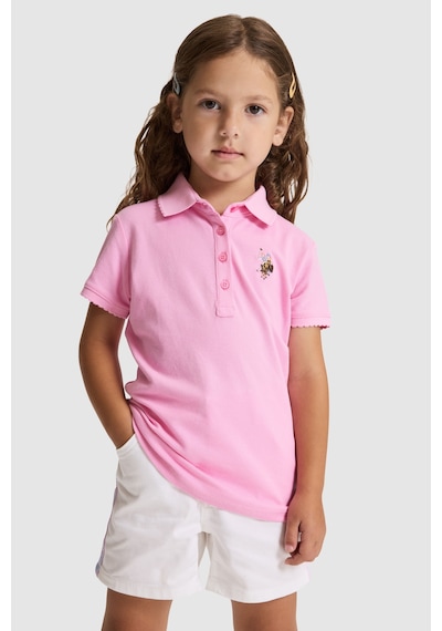 U.S. Polo Assn. U.s. Polo Assn. Kız Çocuk Pembe Tişört Basic 50325592-vr041