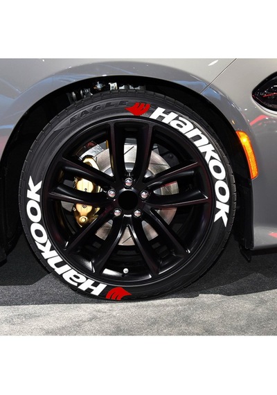 Hankook Lastik Yazısı 2.5 Cm  Kauçuk 3d Lastik Sticker