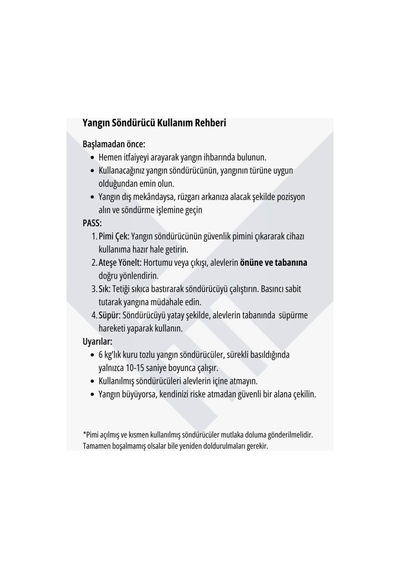 Köpüklü Yangın Söndürme Tüpü 6 Kg Askı Aparatı Tse Hyb Ce Belgeli Ruhsata Uygun - 912171993