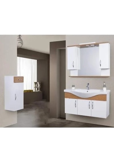 100 Cm Mdf Ekin Banyo Dolabı Mdf Antrasit 100 Cm Mdf Ekin Banyo Dolabı Mdf Antrasit