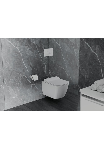 Creavit Eg321 Elegant Kanalsız Asma Klozet Ve Yavaş Kapanan Klozet Kapağı Beyaz