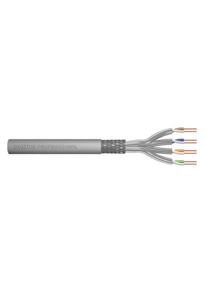 Digitus Dk-1743-vh-5-g 500 Mt Cat7 Awg23/1 S-ftp Lszh Zırhlı Gri Data Kablosu