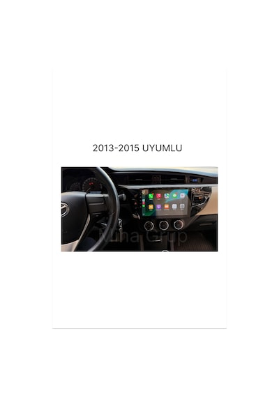 Snp Serisi Toyota Corolla 2013 - 2015 Uyumlu 4-64 Gb Hafıza Multimedya Sistemi Ve Geri Görüş Kamerası 10"