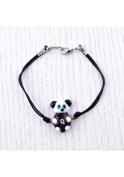 Panda Cam Bileklik Altın
