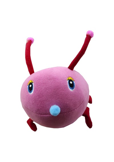 70Cm Peluş Tırtıl Pembe