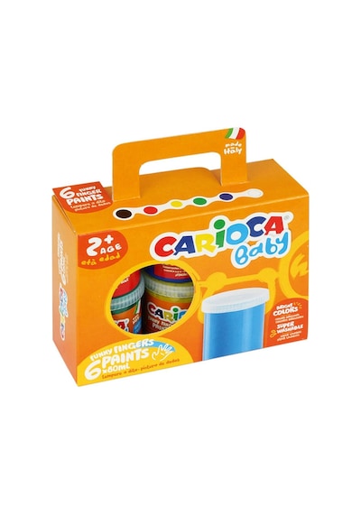 Carioca Yıkanabilir Parmak Boyası 6   Renk