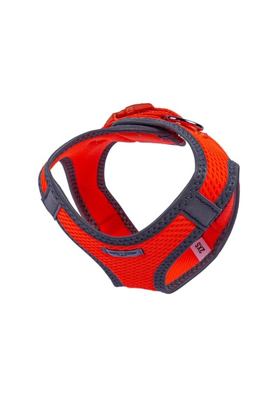 Doggie Havalı Dokuma Reflektör Serisi Küçük Irk Göğüs Tasması Turuncu 2XS-26-30Cm Turuncu