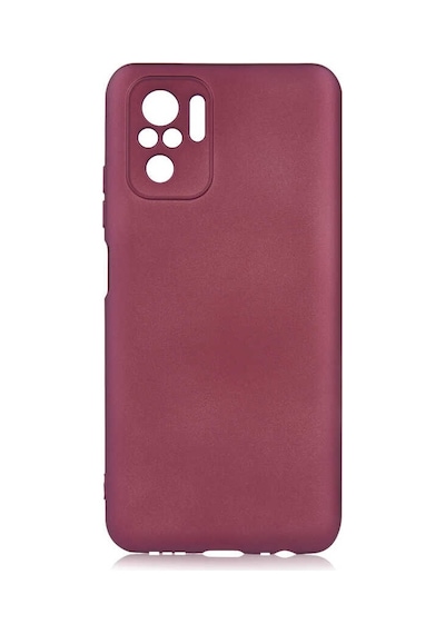 Kilifone - Xiaomi Uyumlu Redmi Note 10s - Kılıf Mat Renkli Esnek Premier Silikon Kapak - Mürdüm