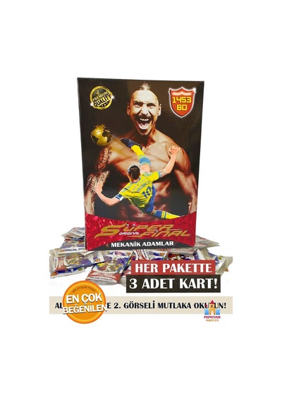 Futbolcu Kartları 50 Paket Süper Final Mekanik Adamlar Serisi
