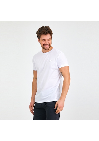 Slazenger REPUBLIC Erkek Tişört Beyaz